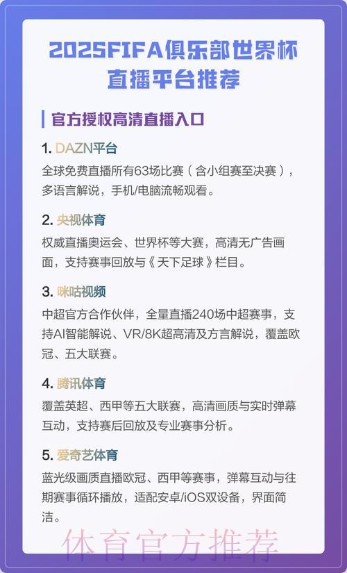 移动端世界杯赛事直播平台精选推荐